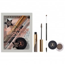 Лімітований набір Anastasia Beverly Hills Melt-Proof Brow Kit Taupe (повнорозмірні продукти: помадка для брів 4гр + гель для брів 4,4гр + пензлик для брів Brush 12)