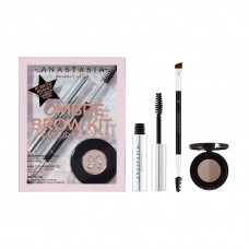 Лімітований набір Anastasia Beverly Hills Ombré Brow Kit Medium Brown (тіні для брів 0,8гр + гель для брів 2,5мл + пензлик Brush 7B)