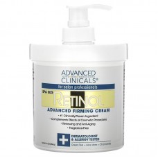 Зміцнюючий крем з ретинолом для шкіри обличчя та тіла Advanced Clinicals Retinol 454 гр