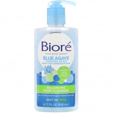 Гель-пілінг для вмивання Biore Balancing Pore Cleanser Blue Agave + Baking Soda 200мл Гель-пілінг для вмивання Biore Balancing Pore Cleanser Blue Agave + Baking Soda 200мл