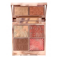 Палетка для обличчя Charlotte Tilbury Glowgasm Face Palette відтінок Lovegasm 4x3, 8гр (лімітований випуск)