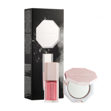 Лімітований набір для макіяжу обличчя FENTY BEAUTY by Rihanna Diamond Bomb Baby Mini Lip Gloss and Highlighter Set (хайлайтер 2,8гр + блиск для губ 5,5мл)
