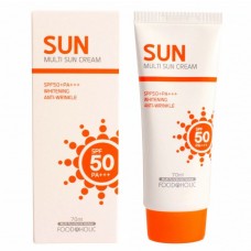 Солнцезащитный крем для лица и тела FOODaHOLIC Multi Sun Cream SPF50+++ 70мл