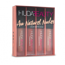 Набор матовых помад HUDA BEAUTY Liquid Matte Minis Au Naturel Nudes 4х1,9мл