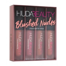 Набор матовых помад HUDA BEAUTY Liquid Matte Minis Blushed Nudes 4х1,9мл