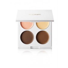 Палетка кремовых корректоров ICONIC LONDON Cream Contour Palette Quad 10гр