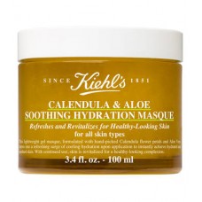 Успокаивающая и увлажняющая маска для лица c календулой и алоэ Kiehl's Calendula & Aloe Soothing Hydration Mask 100мл