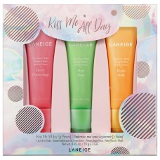 Лімітований набір бальзамів для губ LANEIGE Kiss Me All Day (бальзами для губ Berry 10гр + Peach 10гр +  Pear 10гр)