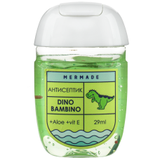 Антисептик для рук MERMADE Динозавр Dino Bambino (кавун) 29мл