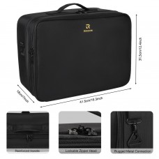 Сумка-косметичка Relavelbags Black Extra Large Makeup Case